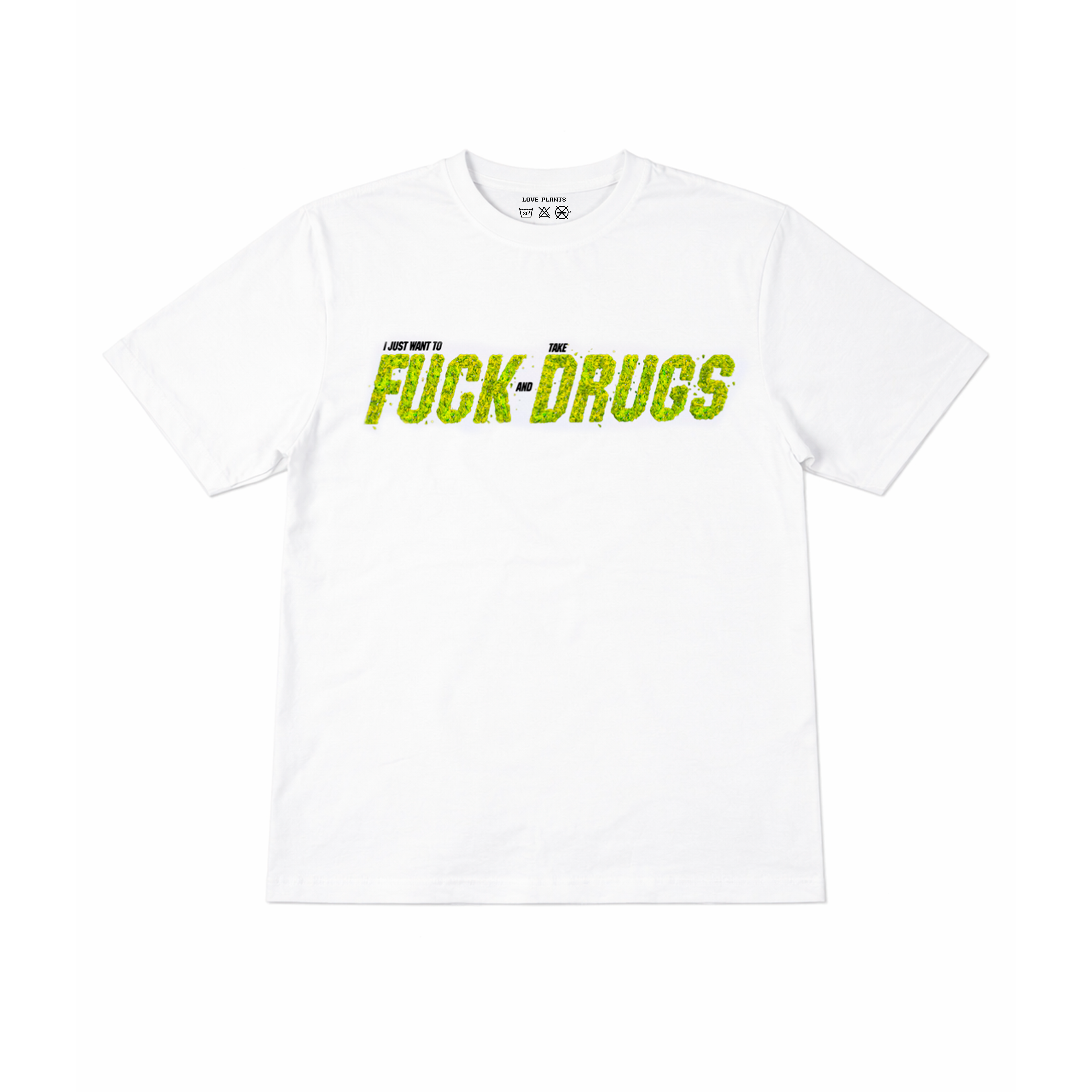 fuck drugs oversize белая