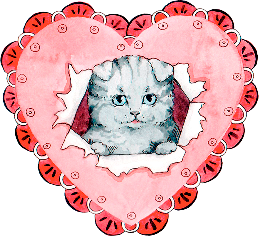 Heart cats